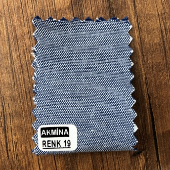 Şambre / şambre kumaş kartelasında renk 19